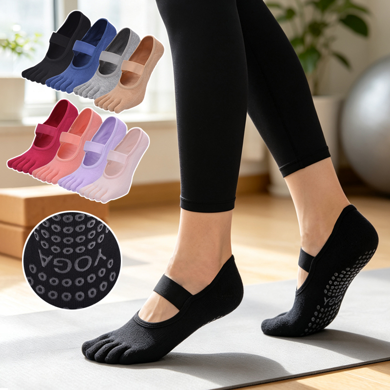 جوارب بيلاتس نسائية بخمسة أصاب - مراجعة Medias Para Pilates Y Yoga وسعره